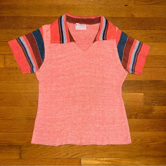 vintage empire knitwear short sleeve collared shirt! - Picture 1 of 4